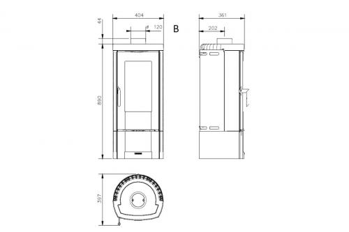 Preview: Kaminofen Candy von La Nordica
